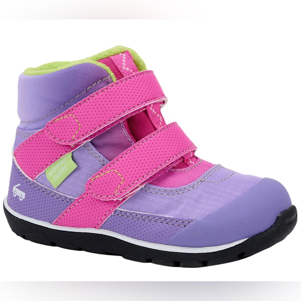 See Kai Run Atlas II Pink & Purple Waterproof Insulated Boot - Girls' Baby 4 NWT